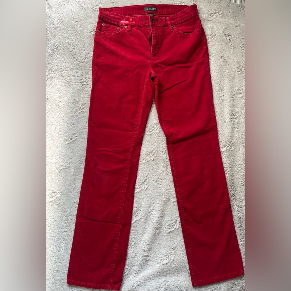 Ralph Lauren green label red corduroy pants bootcut
